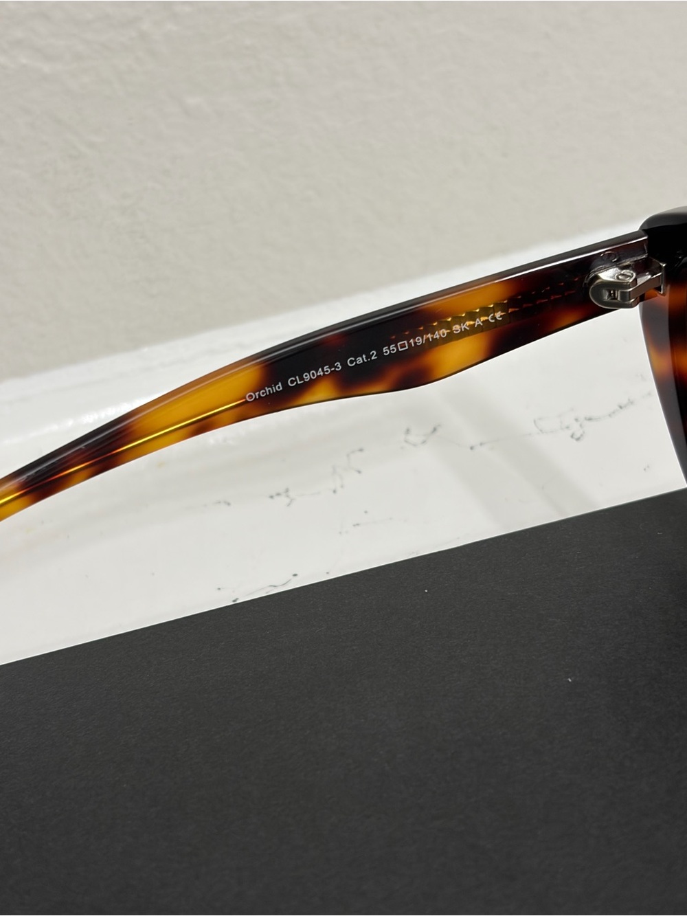 Carolina Lemke Orchid Cat Eye Sunglasses Tortoise Brown Gradient UV400 - Picture 5 of 6